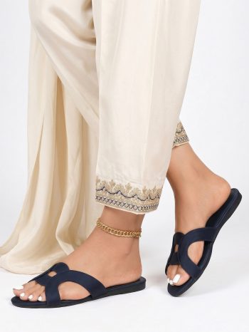 glameze-blue-pu-leather-summer-slippers-top